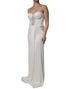 Elisabetta Franchi White Strapless Bustier Mermaid Gown Dress